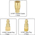 uxcell High-Flow Plug Assortment – Brass Quick Coupler Plug Air Hose Fitting Quick-Connect Fitting, 1/4" NPT, 5pcs