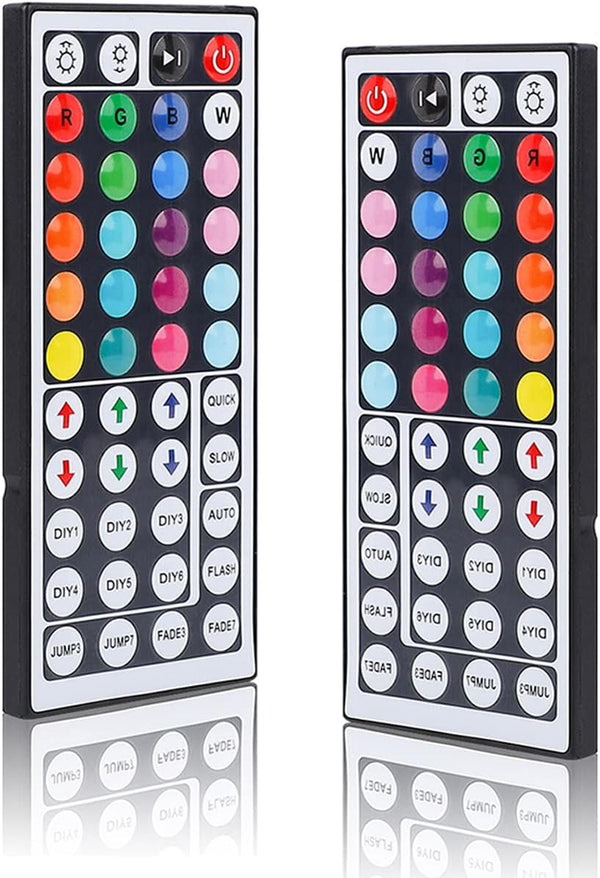 BZONE 44 Key RGB LED IR Remote Control 2 Pack,LED Light Remote Replacement