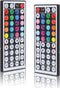 BZONE 44 Key RGB LED IR Remote Control 2 Pack,LED Light Remote Replacement