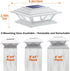 2 4x4 5x5 6x6 (1 Pack) SIEDiNLAR Solar Post Lights Outdoor Modes LED Deck Fence Cap Light for Posts Patio Garden