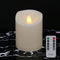 3" x 4" Single Flickering Flameless Candles with Remote and Timers, Waterproof