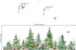 decalmile Large Watercolor Pine Tree Animals Wall Stickers Woodland Forest Tree Fox Deer Bear Wall Decals Baby Nursery