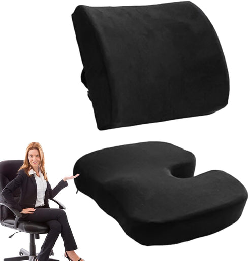 Genrico Office Chair Back Cushion,Memory Foam Cushion for Lumbar,Driver Back Support Pillow |