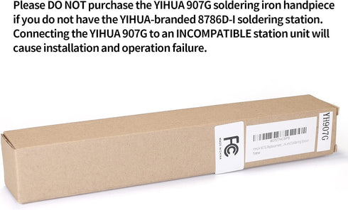 YIHUA 907G Replacement Soldering Iron Handpiece/Handle for Yihua 8786D-I Rework and Soldering Station
