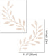 Vine Olive Branch Leaf Wall Stencils for Painting, Reusable Decorative Botanical Template for Wall Art