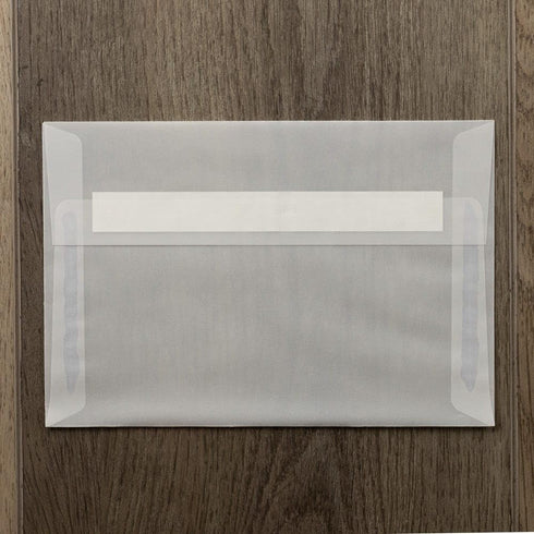 LUXPaper A8 Invitation Envelopes, 50 Qty, Clear Translucent, 5 1/2 x 8 1/8, Perfect for Invitations, Announcements