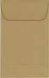 LUXPaper #1 Coin Envelopes, 2 1/4" x 3 1/2", Grocery Bag Brown, 50 Qty, 70lb. Text