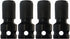 DCA 4PCS 1/2 inch Square Drive to 1/4 inch Hex Female Socket Adapter for Impact Wrench