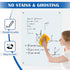 Magnetic Glass Whiteboard, 24" x 18" Frameless Dry Erase Board for Office, Home, Classroom with Marker Tray