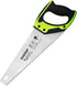 14 in. Pro Hand Saw, 11 TPI Fine-Cut Soft-Grip Hardpoint Handsaw Perfect for Sawing, Trimming, Gardening, Cutting Wood, Drywall, Plastic Pipes, Sharp Blade, Ergonomic Non-Slip Handle (green) by QYQRQF