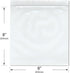 Plymor 8" x 8" Reclosable Plastic Bags, Pack of 100, 6 Mil Industrial Duty