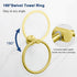 NearMoon Bath Towel Ring, Modern Round Stainless Steel Hand Towel Holder for Bathroom (Brushed Gold, 1 Pack)
