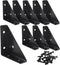 BokWin 8 Pack Metal Triangle Corner Shelf BracketsCorner Brace Brackets 66mm x 66mm
