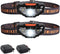 COSOOS 2 LED Headlamps Flashlights with Portable Cases, Mini Bright Waterproof Head Lamps for Camping, Hiking, Night