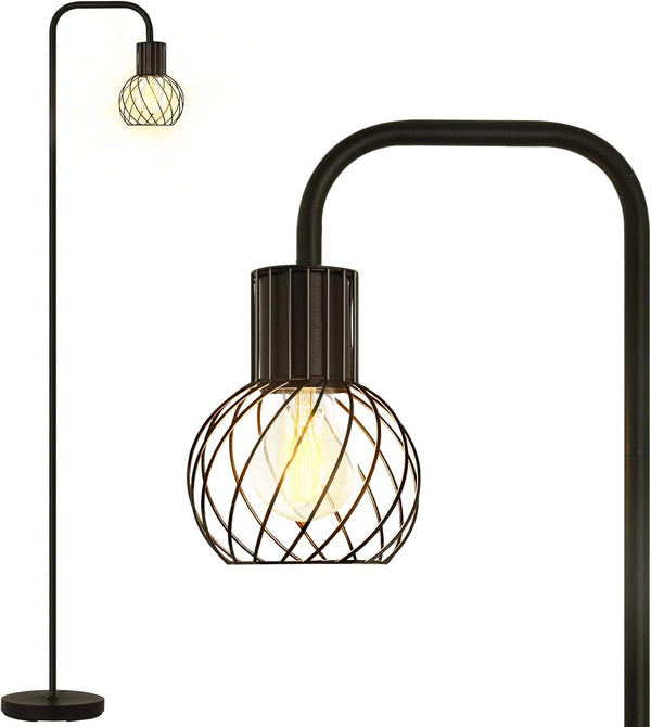 Industrial Floor Lamp, LED Standing Lamp Modern with 6W LED Bulb, Foot