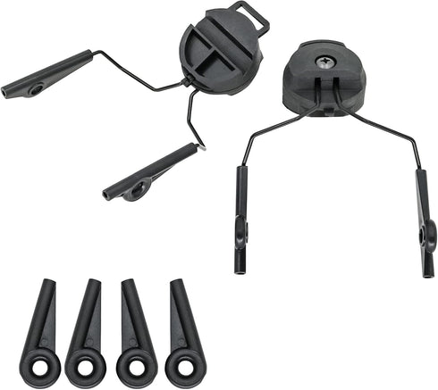ARC Rail Adapters Accessories for Walker Electronic EarMuffs, 1 Pair Black Mounting Adapter