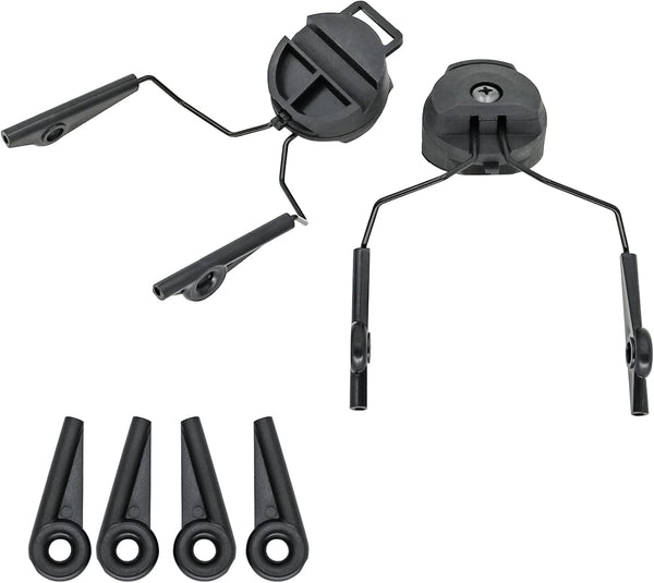 ARC Rail Adapters Accessories for Walker Electronic EarMuffs, 1 Pair Black Mounting Adapter