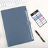SKYDUE Expanding File Organizer, 8 Pockets, Accordion File Folders with Labels, Portable Document Organizer, Blue