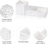 deli Desk Organizer, Plastic Desktop Organizer with Pencil Holder and Sticky Note Tray, 6 Compartments, White