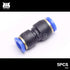 5PCS 10mm to 12mm Tube Air Pneumatic Push in Straight Gas Fittings Quick Connectors