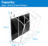Dry Erase Marker Holder with 3 Compartments, Wall Mounted Organizer for Whiteboard and Fridge