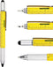 DUNBONG Metal Multi tool Pen, 6-in-1 Stylus Pen with Screwdriver, Ballpoint Pen, Level and Ruler