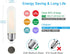 T10/T30 Bulb 25 2700K, 200 E26 2W Dimmable Bulbs, Bulb 3-Pack Frosted LED Light Watt Equivalent, Warm White LM