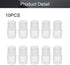 Othmro 10Pcs 5ml Plastic Bottles, Wide Mouth Laboratory Reagent Bottles for Sample Sealing Liquid Storage (Transparent)