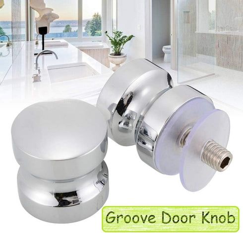 ZKSM 2 Set Shower Screen Handle Knob with Solid Stainless Steel for Bathroom Door Replacement