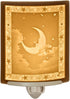 The Porcelain Garden Man in The Moon - Translucent Porcelain Lithophane Night