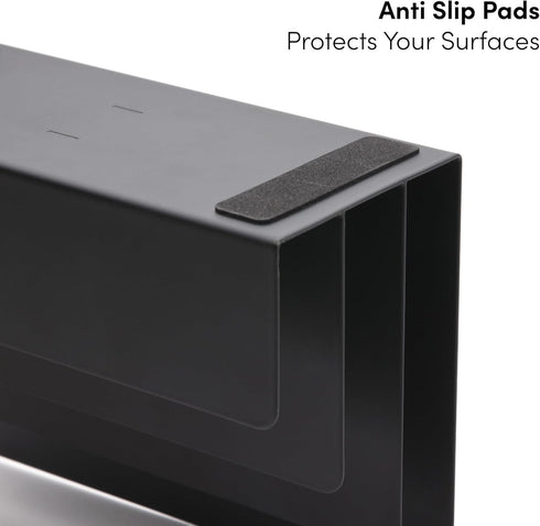 Mail Organizer, Letter Holder - Black Metal