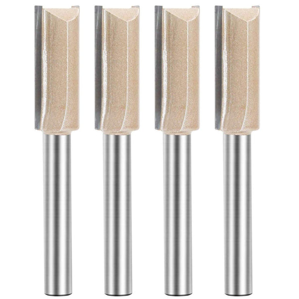 1/4-inch Shank, 1/2-inch Cutting Dia, 2-Flute Straight Router Bit, Carbide Tipped Plunge