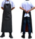 Surblue Waterproof Apron Chemical Resistant Work Safe Clothes (black)