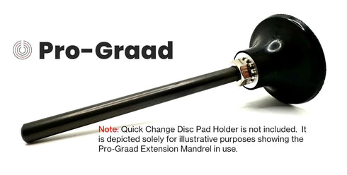 Pro-Graad EM-144 4 1/4" 4" 1/4"-20 Extension Shank for Quick Change Disc Pad Holders & Bore Polishers, Shank Mandrel x