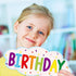 Fancy Land Happy Birthday Bulletin Board Set, Sweet Bright Color Cupcake Classroom Decoration 78 Pieces