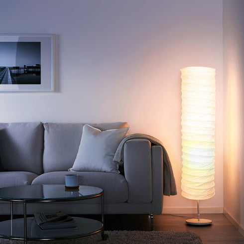 37" Alasum Durable Rice Paper Lamp Shade, Thickened Replacement Cover for Floor Lamps, Tear-Resistant Cylindrical Paper