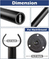 Eazielife 10FT (1 Pack) String Light Pole for The Outdoor, Heavy Duty Metal Lighting Stand Pole for Hard Soil Wood