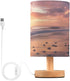 KUEJOP Bedside Lamps Sea Turtles Nesting in The Sand Table Lamp with Non-Slip