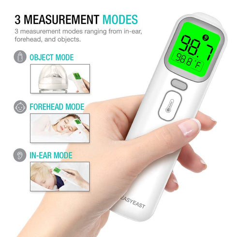 EasyEast Touchless Infrared Forehead Thermometer, Smart Digital Screen, Fast Reading Detection