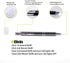 Writing Instrument, Ballpoint Pen with Light, 3 Pack Penlight-White Red Blue Light by Yacig