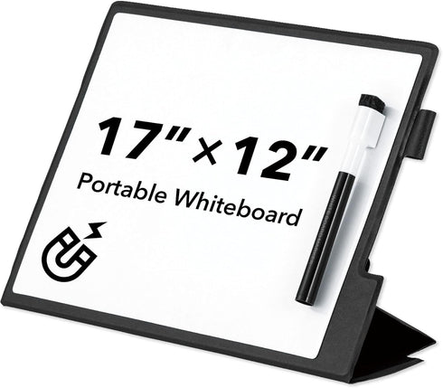 Portable Dry Erase Board, Magnetic Whiteboard MWB01, 12" x 17", for Office and School