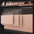 K KNODEL Pink Small Desk Mat, Office Desk Pad, 23.6"x13.8", Computer Mat, Desk Protector, Writing Pad