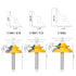 Totowood 45 3-Piece Set, 31/64", 37/64",3/4" 1/4 Inch (3PCS 1/4 (3PCS 1/4 Degree Lock Miter Router Bit for Cutting