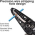 JRready Wire Accessory Tool, Electronic System Connector Application Tool, Multi-Function Precise Stripper