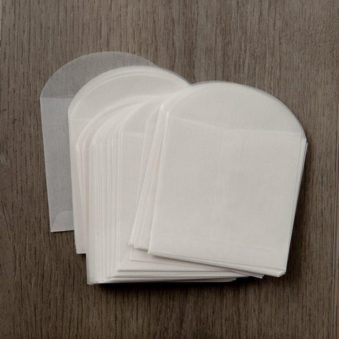 LUXPaper Open End Square Envelopes | 3 1/2" x 3 1/2" | Glassine | 30lb. Text | 50 Qty
