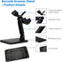 ORTREE Use,Black,Pack 1 Universal Plastic Scanner Holder,Adjustable Barcode Scanner Stand for Office and Retail Desk