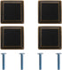 SEWACC Zinc Alloy Single Hole Cabinet Drawer Handles 4pcs, Solid Thickened Door