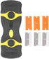 2 in 1 Scraper Tool, Ergonomic Handle ABS Metal Plastic Blades Razor Scrapers 2Pcs for Boat (Black+Yellow)