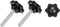 uxcell 3Pcs Star Knobs, M8x45mm Plastic Hex Shaped Clamping Handle Screw Knobs for Machinery Replacement