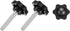 uxcell 3Pcs Star Knobs, M8x45mm Plastic Hex Shaped Clamping Handle Screw Knobs for Machinery Replacement